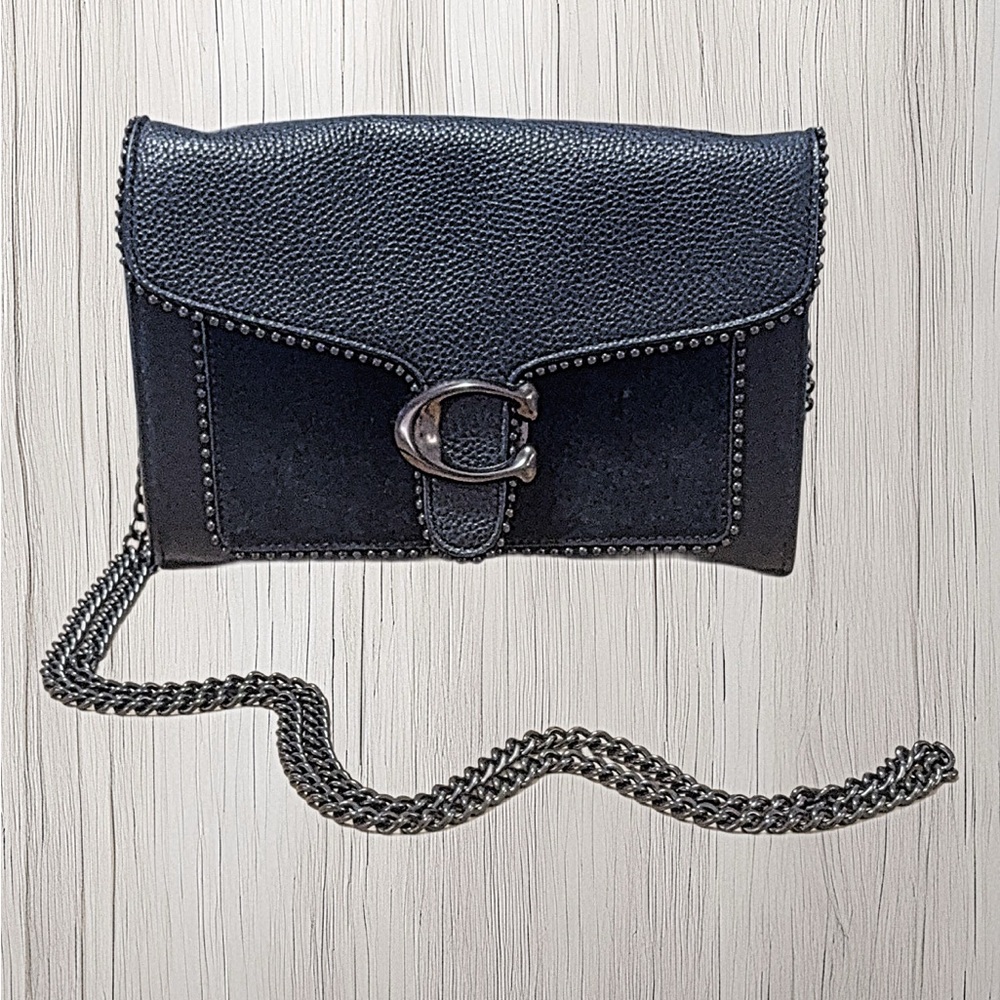 Coach Black Crossbody Bag with Metal Ring Detail - Picture 2 of 3